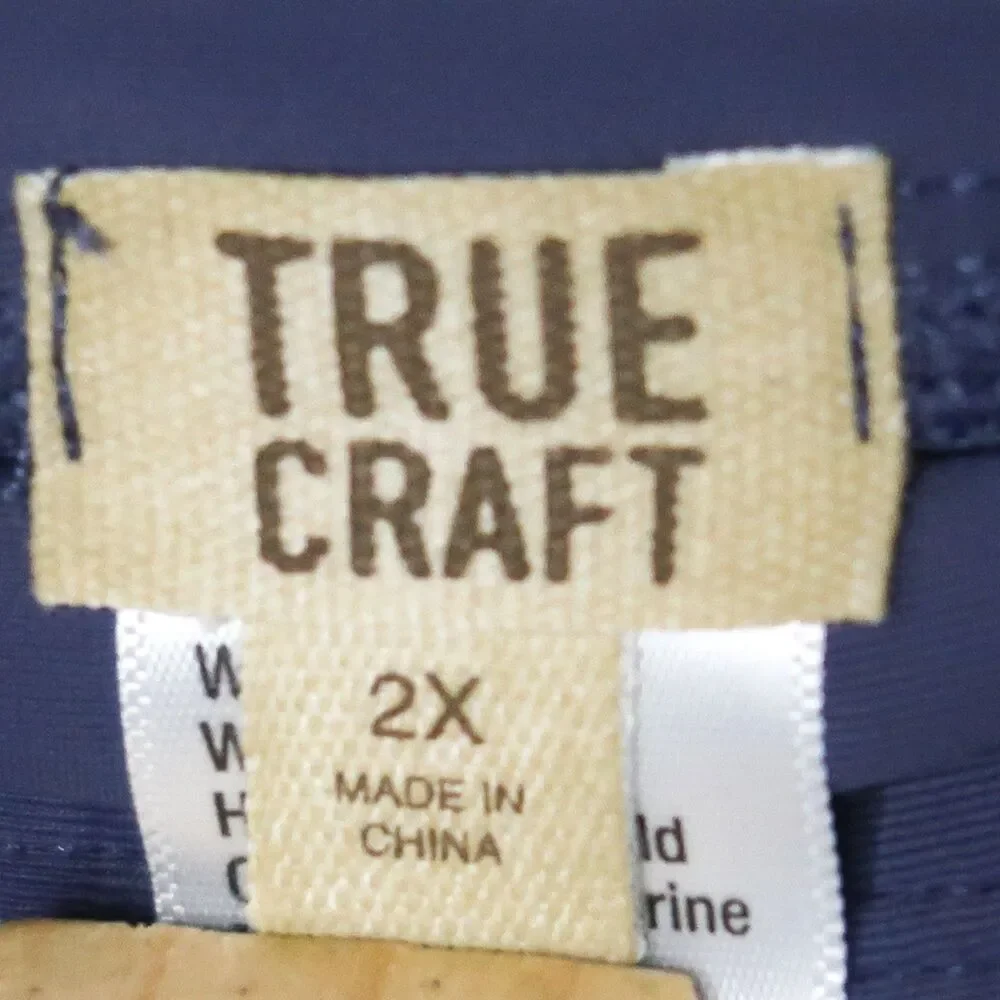 True Craft Womens Spandex Shorts Plus Size 2X Blue Active Gym‎ Training Yoga